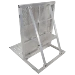 ProX 4-foot aluminum ventilated crowd barrier with weighted base and safety feet