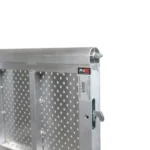 ProX 4-foot heavy-duty aluminum ventilated crowd barrier corner base connector detail