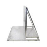 ProX 4-foot heavy-duty aluminum ventilated crowd barrier door and base assembly with locking mechanism