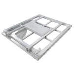ProX 4-foot heavy-duty aluminum ventilated crowd barrier deployed at outdoor event venue
