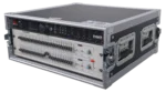 ProX 4U Space Amp Rack Mount ATA Style Flight Case with 19 inch depth front view