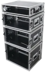 ProX 4U Deluxe Effects Rack 14 inch deep rail to rail dimensional specifications diagram