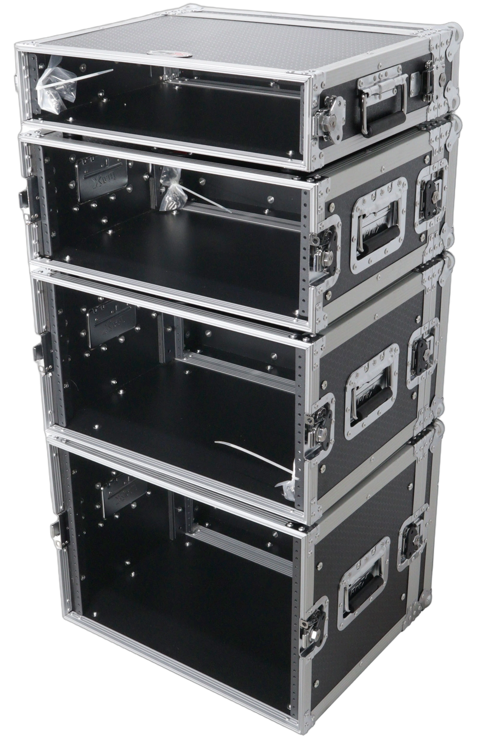 ProX 4U Deluxe Effects Rack Dimensional Diagram ProX 4U Deluxe Effects Rack 14 inch deep rail to rail dimensional specifications diagram