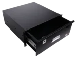 ProX 4U rack mount drawer with 18 inch depth, front-facing view showing pull-out design and handle