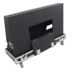 ProX 55 inch LED floor monitor with wheels dimensional specifications and measurements diagram
