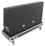 ProX 55 inch LED floor monitor rear panel showing input connections and cable management ports