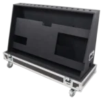 ProX 55-inch LED floor monitor display with four-inch wheels for mobile positioning