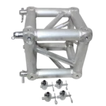 ProX 6 way square truss junction block featuring dual 2 way 8 half conical couplers connection points
