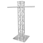 ProX 60-inch truss pole with dual welded clamps mounted on F34 F32 trussing for hanging moving head lights