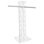ProX 60 inch truss pole with dual welded clamps for F34 F32 trussing, side profile view