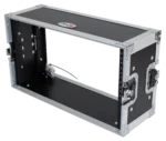 ProX 6U Deluxe Effects Rack with handles, 7 inches deep, rail-to-rail mounting