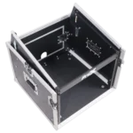 ProX 6U vertical rack mount flight case with 10U top mixer combo amp rack storage