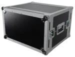 ProX 6U vertical shockproof effects rack with handles, 14 inch depth, side profile view