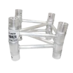 ProX 7 degree F34 square truss angle connector with 2mm wall thickness, front view