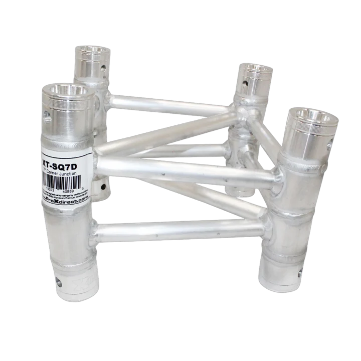 ProX 7 degree F34 square truss angle connector with 2mm wall thickness, front view