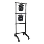 ProX 7-foot lighting fixture moving head U-grid module with four adjustable bars and casters front view