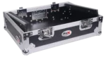 ProX 8U top mount slanted flight case for 19 inch mixers showing hardware detail and construction
