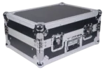 ProX 8U top mount slanted flight case for 19 inch mixers dimensional diagram specifications