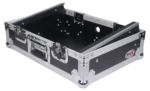 ProX 8U top mount slanted flight case for 19 inch mixers front view