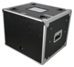 ProX 8U vertical shockmount rack case with dual top sliding slam doors and 14 inch depth