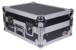 ProX 8U top mount slanted flight case for 19 inch mixers dimensional diagram specifications