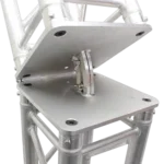 ProX adjustable book-hinge connection mounted on F34 conical truss in professional stage setup
