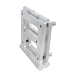 ProX 180 degree adjustable plate hinge mounted on XT-SQ F34 conical truss junction box showing angle application