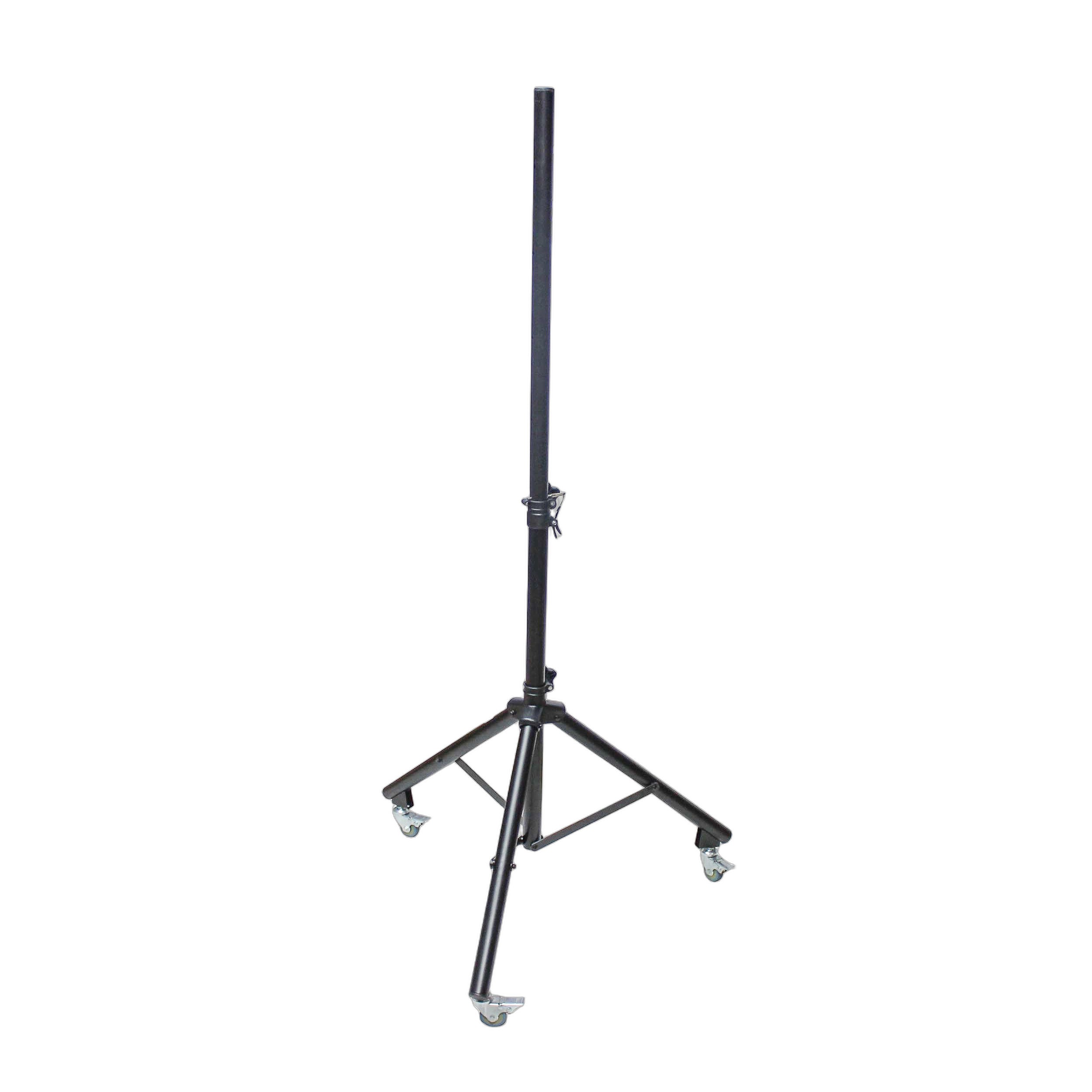 ProX Adjustable Speaker Lighting Tripod Stand with Casters ProX adjustable speaker lighting tripod stand with casters front view