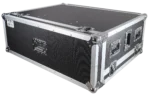 ProX flight case for Allen & Heath AVANTIS mixer with doghouse compartment and caster wheels dimensional specifications