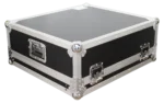 ProX flight case for Allen & Heath QU-24 mixer showing protective padding and hardware detail