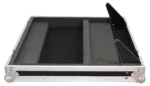 ProX flight case for Allen & Heath QU-24 digital mixer console, side profile view showing protective construction
