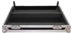 ProX flight case for Allen & Heath QU-24 digital mixer console showing reinforced side panel and handle