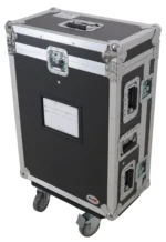 ProX flight case for Allen & Heath QU5 mixer with doghouse compartment dimensional specifications diagram