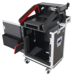 ProX flight case for Allen Heath QU-5 mixer with dimensional measurements and specifications