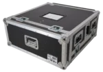 ProX flight case for Allen & Heath QU6 mixer with dimensional specifications and doghouse compartment layout