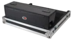 ProX flight case for Allen & Heath QU6 mixer with doghouse compartment dimensional specifications diagram