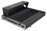 ProX flight case for Allen & Heath QU6 mixer with doghouse compartment dimensional diagram and measurements