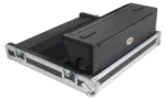 ProX flight case for Allen & Heath QU6 mixer with doghouse compartment dimensional specifications diagram
