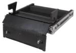 ProX flight case for Allen & Heath QU6 mixer with dimensional measurements and doghouse compartment layout