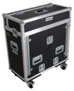 ProX flight case for Allen Heath QU-6 mixer with dimensional measurements and specifications diagram