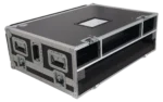 ProX ATA flight case for Allen & Heath QU7 mixer with doghouse compartment dimensional specifications diagram