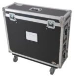 ProX flight case for Allen & Heath QU7 mixer with doghouse compartment dimensional specifications and measurements