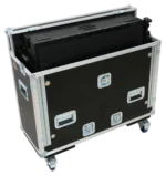 ProX flight case for Allen Heath QU-7 mixer with dimensional measurements and specifications diagram