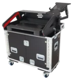ProX flight case for Allen Heath QU-7 mixer with dimensional specifications and measurements diagram