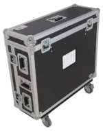 ProX flight case for Allen & Heath QU7 mixer with doghouse compartment dimensional specifications diagram