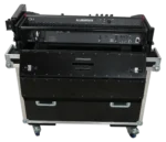 ProX flight case for Allen Heath QU-7 mixer with dimensions and specifications diagram