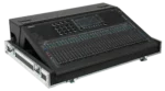 ProX flight case for Allen & Heath QU7 digital audio mixer with doghouse compartment and caster wheels