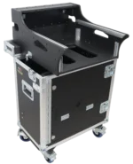 ProX flip-ready hydraulic lifting case for Allen Heath SQ5 mixing console with retractable design