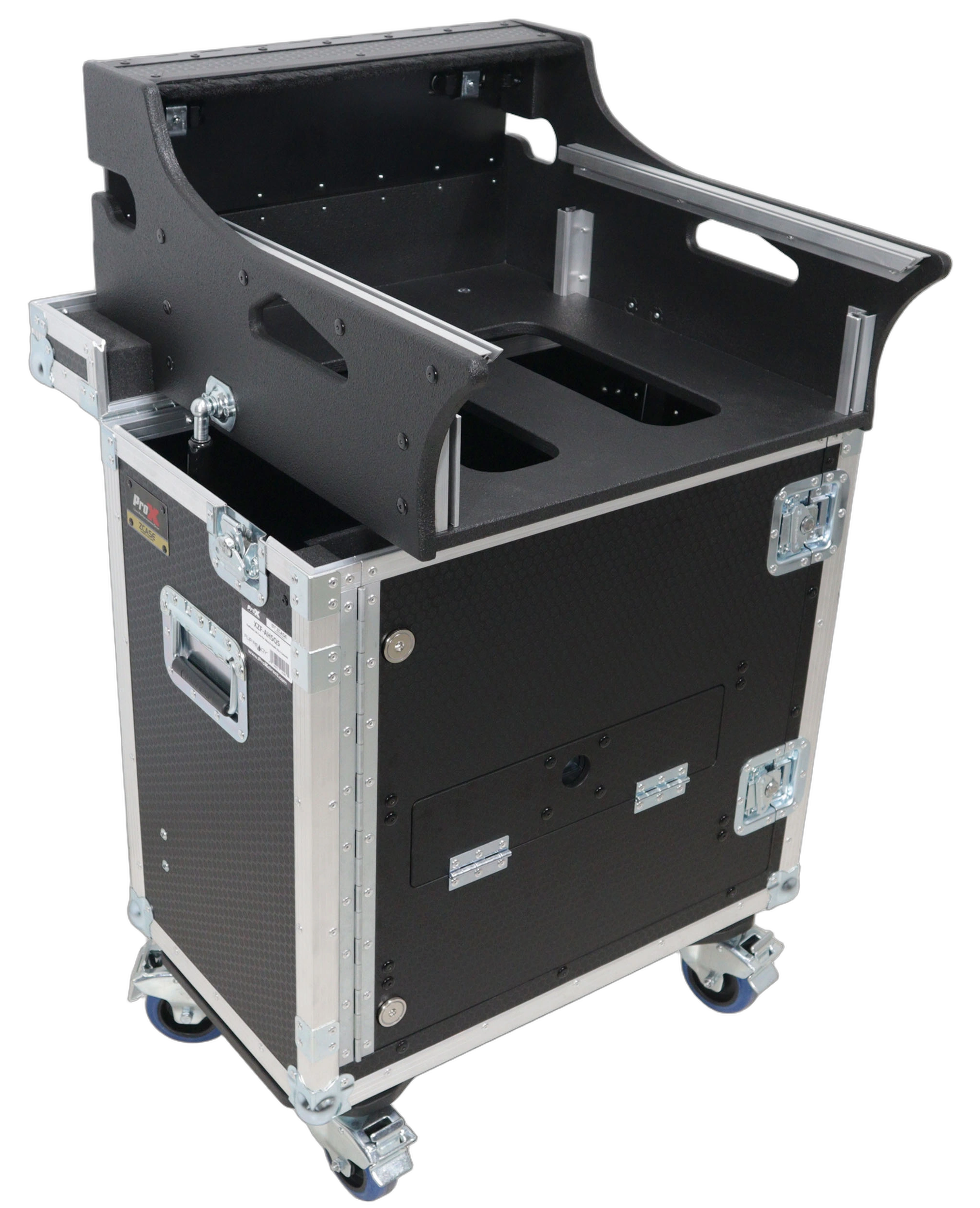 ProX Allen Heath SQ5 Flip-Ready Hydraulic Console Case ProX flip-ready hydraulic lifting case for Allen Heath SQ5 mixing console with retractable design