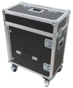 ProX flight case for Allen Heath SQ5 mixer console with dimensional measurements and specifications diagram